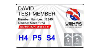 Membership Card with Flight Ratings